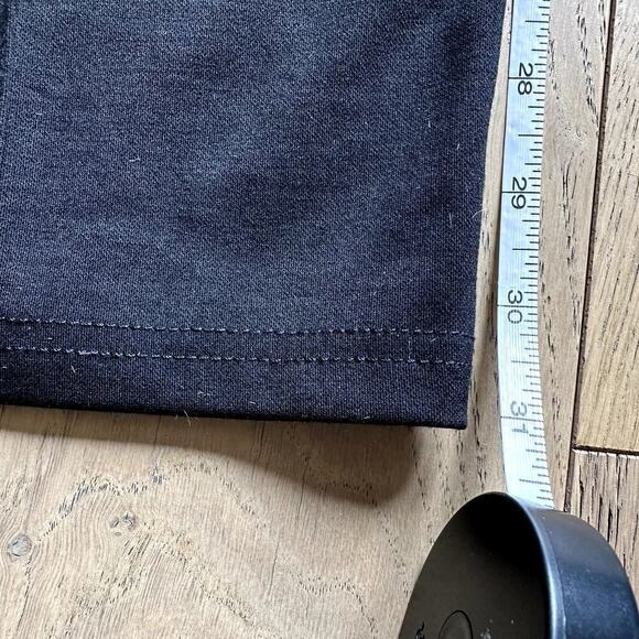 Women’s Black Wide Leg Pull-On Pants Size M 31” Inseam Stretch Workwear Trousers - Picture 6 of 7